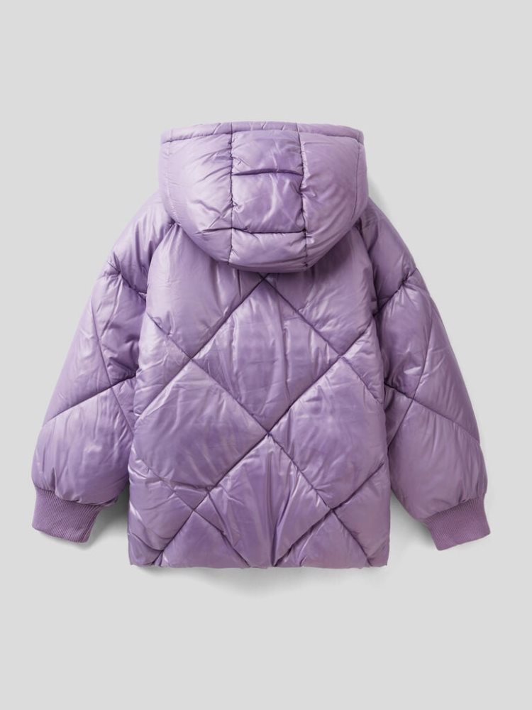 Lilac Kids' Benetton Jacket Lined Fur Padded Jackets | AU181677