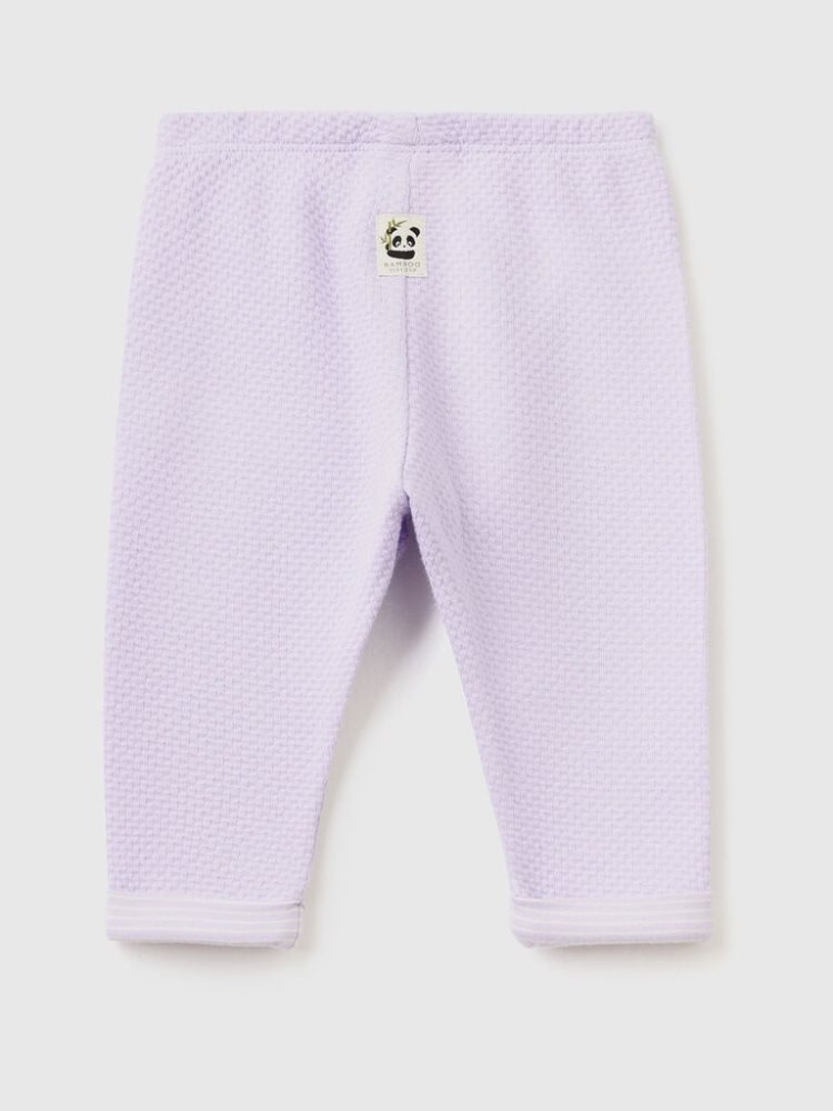 Lilac Kids' Benetton Jacquard Knit Jeggings | AU297189