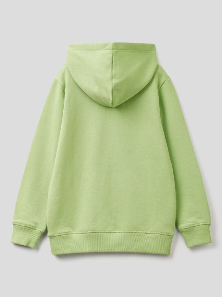 Lime Kids' Benetton Printed Hoodie | AU742555