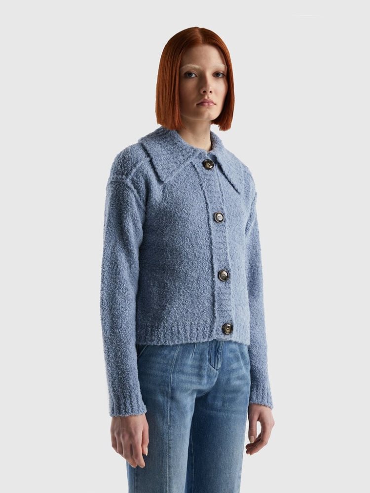 Periwinkle Women\'s Benetton Bouclé Yarn Jackets | AU119572