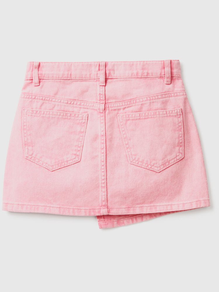 Pink Kids' Benetton Buttons Mini Skirts | AU824296