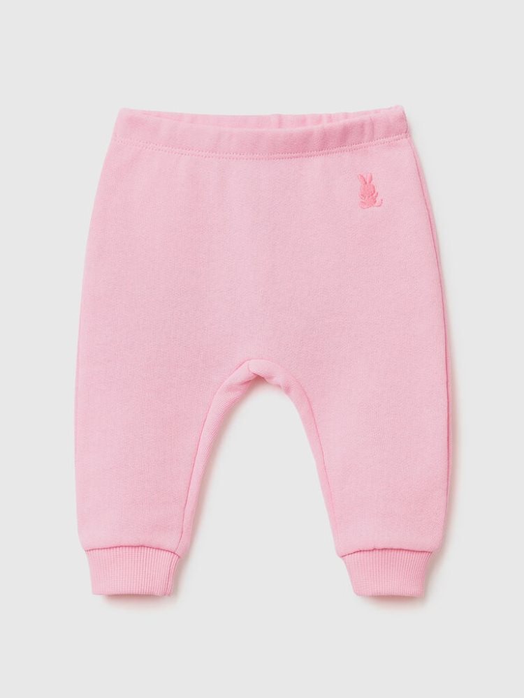 Pink Kids\' Benetton Organic Cotton Sweatpants | AU987284