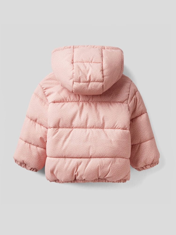 Pink Kids' Benetton Patterned Zip And Hood Jackets | AU538659