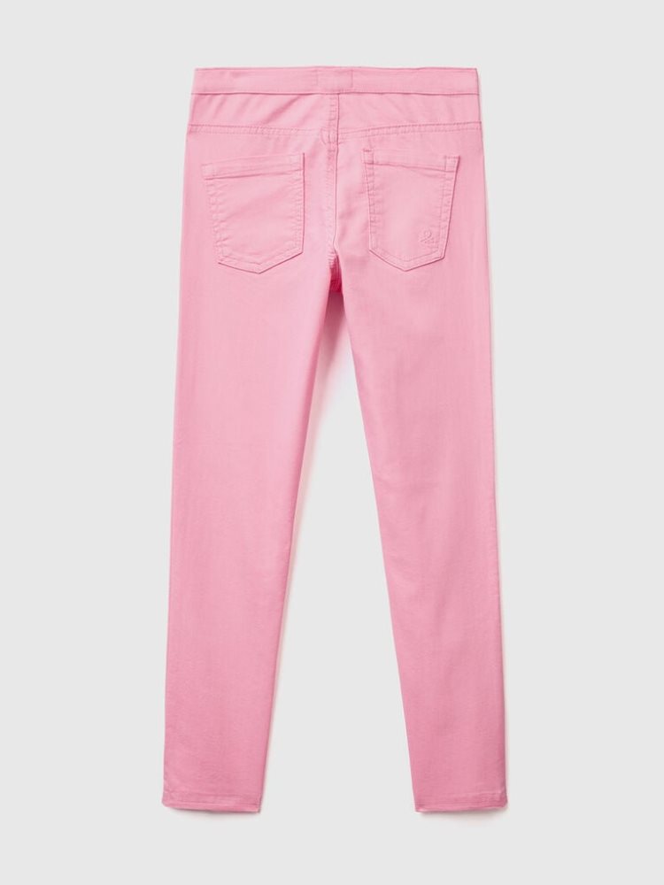 Pink Kids' Benetton Super Skinny Trousers | AU112231