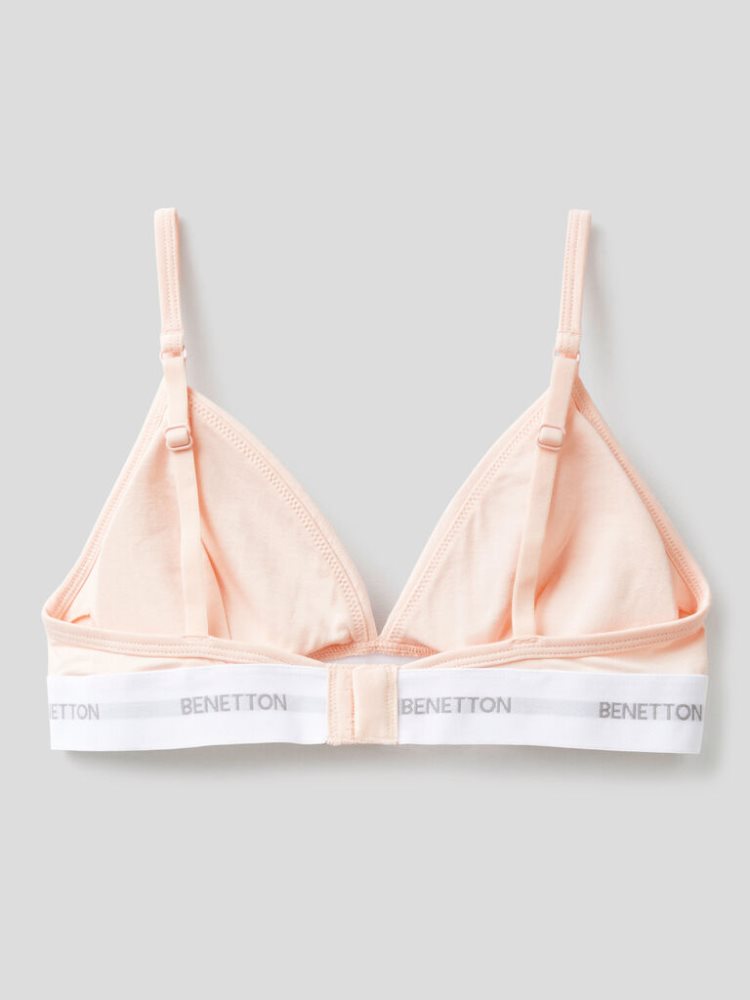 Pink Women's Benetton Triangle Bras | AU285232