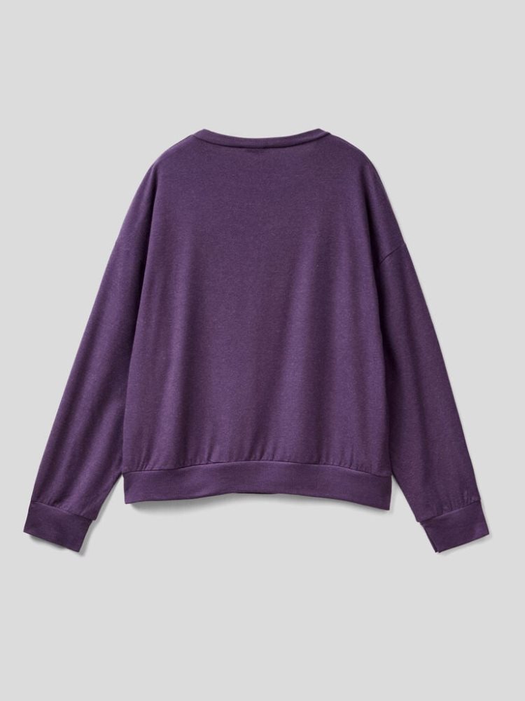 Plum Women's Benetton Flowy Long Sleeve T Shirts | AU463781