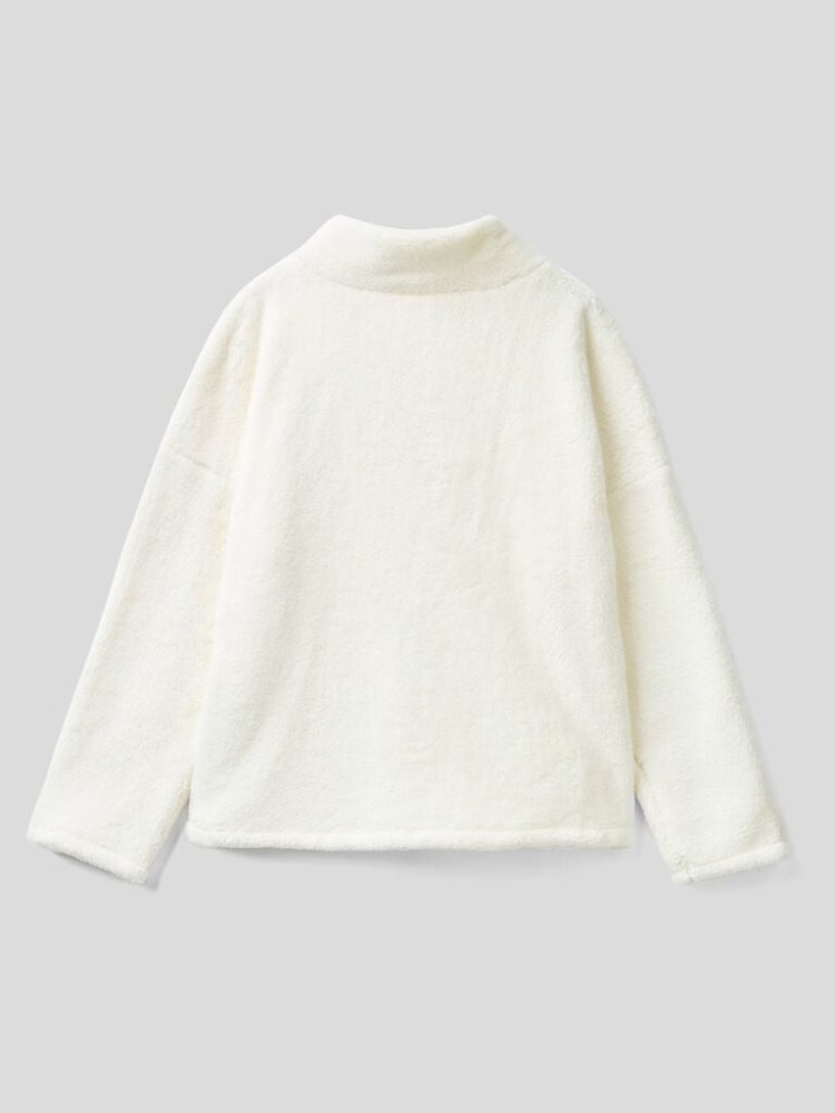 Vanilla Women's Benetton Criss-cross Neck Sweaters | AU874944