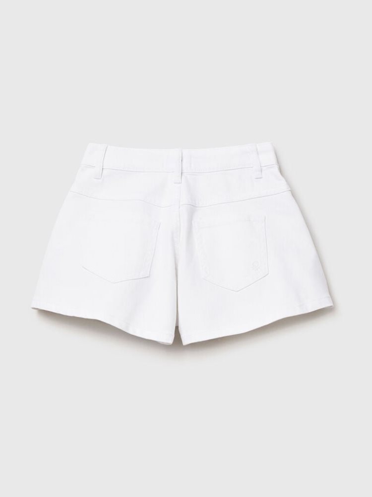 White Kids' Benetton Butterfly Shorts | AU500257