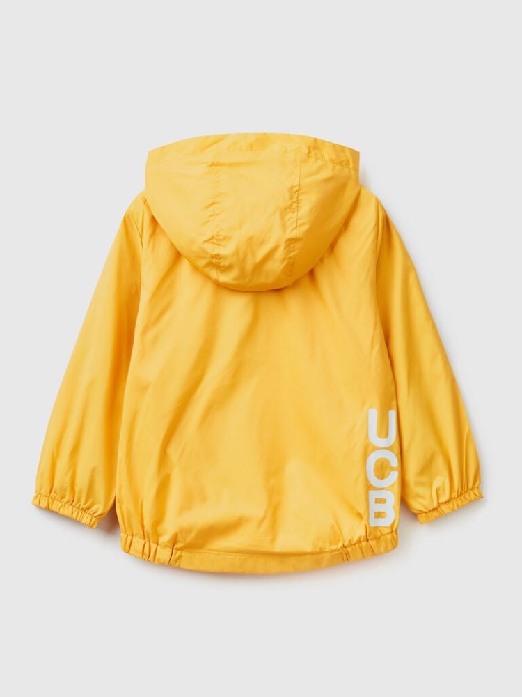 Yellow Kids' Benetton Light Hood Jackets | AU187259