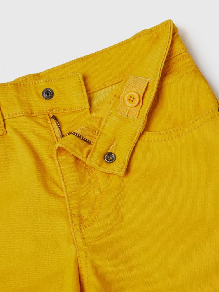 Yellow Kids' Benetton Slim Fit Bermudas | AU212173